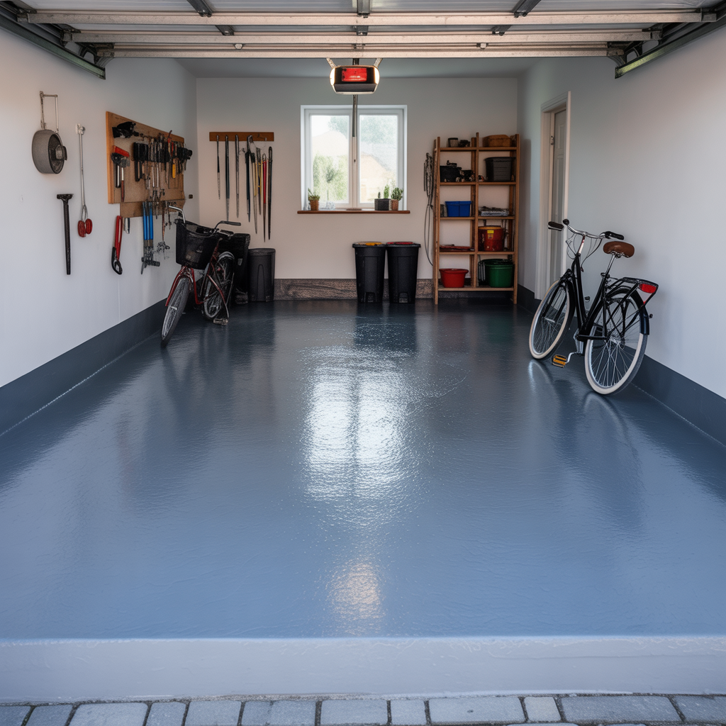 8.Sa malar du ett garagegolv for att skapa en slitstark yta